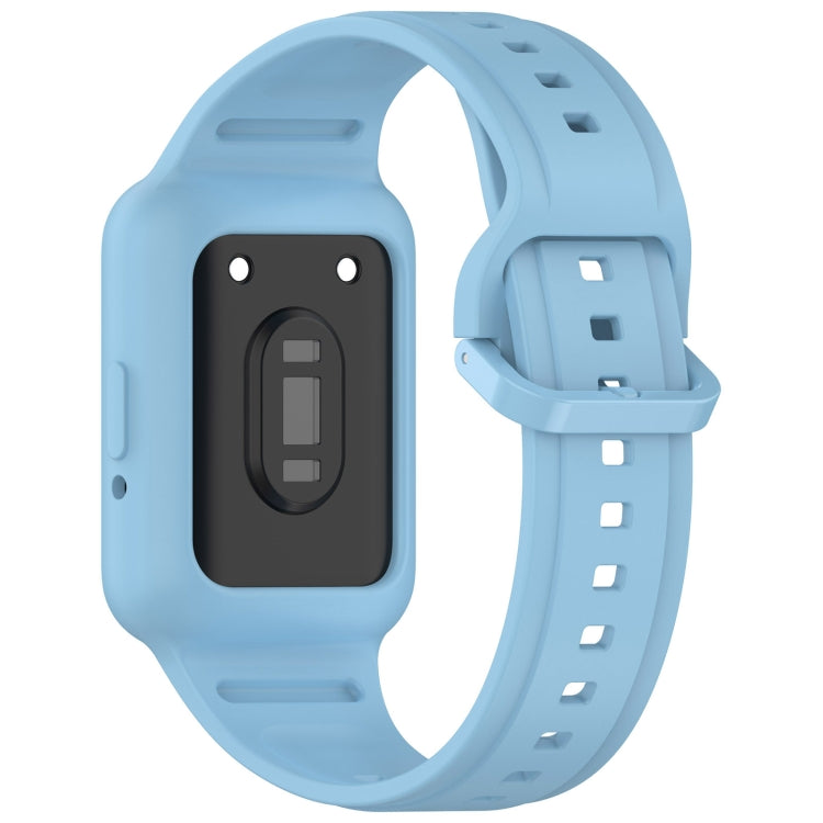 For  Huawei Band 8 NFC Two Color Frame Integrated Silicone Watch Band(Sky Blue) - free shipping - PMc TechLife - Order now!