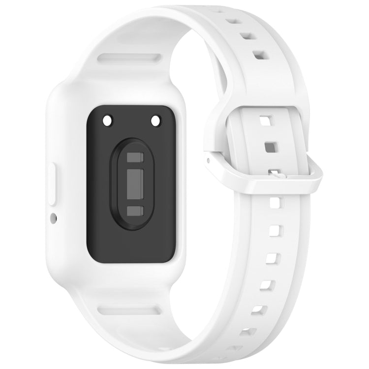 For  Huawei Band 8 NFC Two Color Frame Integrated Silicone Watch Band(White) - free shipping - PMc TechLife - Order now!