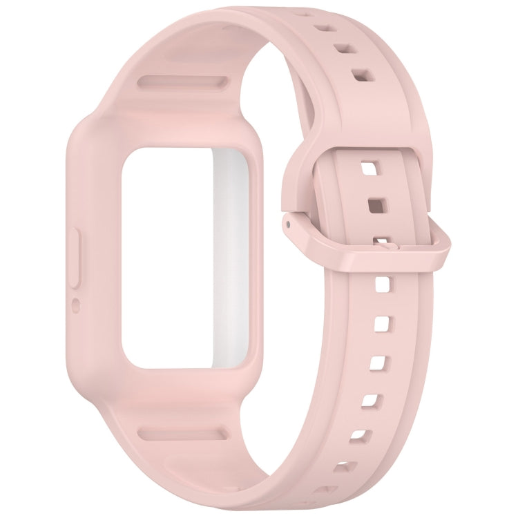 For  Huawei Band 8 Two Color Frame Integrated Silicone Watch Band(Light Pink) - free shipping - PMc TechLife - Order now!