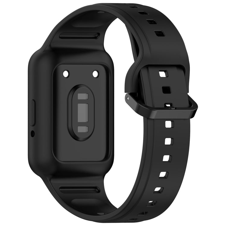 For  Huawei Band 8 Two Color Frame Integrated Silicone Watch Band(Black) - Watch Bands by PMc TechLife | Online Shopping South Africa | PMc TechLife | Buy Now Pay Later Mobicred