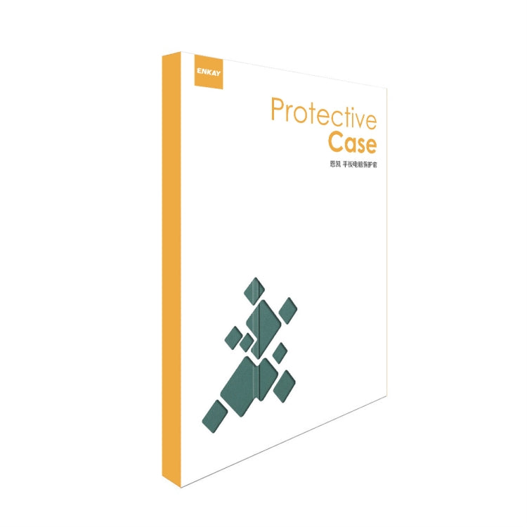 For iPad Air 13 2025 / 2024 ENKAY Tri-fold Custer Texture Plastic Leather Smart Tablet Case(Black) - iPad Air 13 2025 / 2024 Cases by ENKAY | Online Shopping South Africa | PMC TechLife | Buy Now Pay Later Mobicred