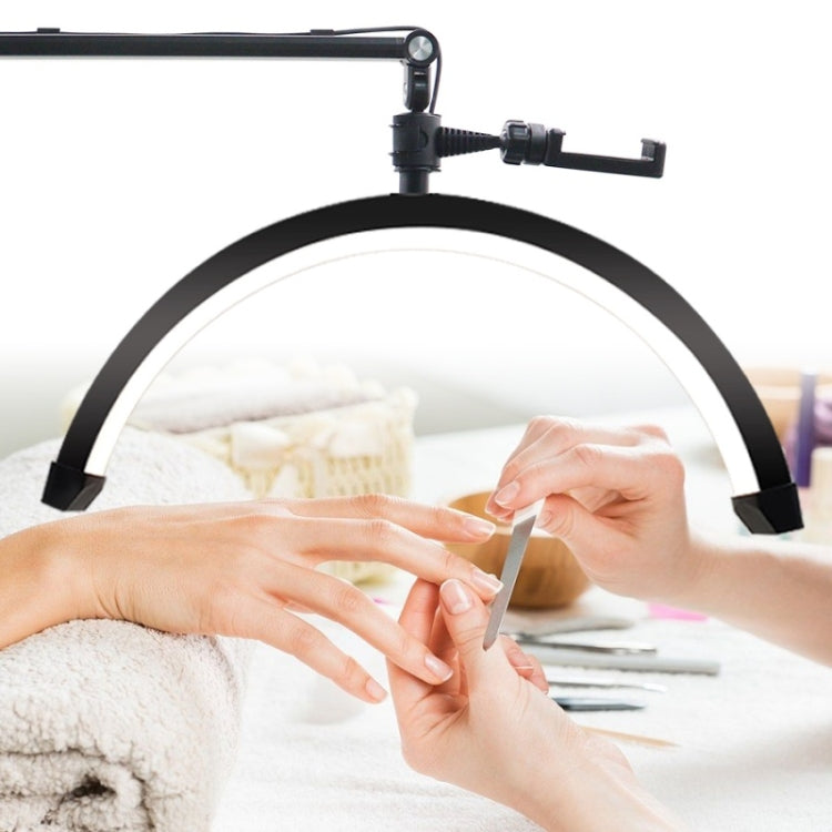 D-M30X 23 inch Half Moon Shape Beauty Manicure Lamp Curved Fill Light, Plug:EU Plug - Selfie Light by PMC TechLife | Online Shopping South Africa | PMC TechLife | Buy Now Pay Later Mobicred