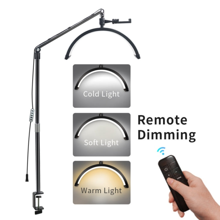 D-M30X 23 inch Half Moon Shape Beauty Manicure Lamp Curved Fill Light, Plug:EU Plug - Selfie Light by PMC TechLife | Online Shopping South Africa | PMC TechLife | Buy Now Pay Later Mobicred