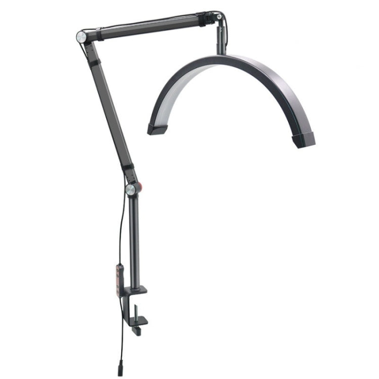 HD-M3X Pro 16 inch Adjustable Brightness Beauty Light Half Moon Light Eyelash Tech Lamp, Plug:EU Plug(Black) - Selfie Light by PMC TechLife | Online Shopping South Africa | PMC TechLife | Buy Now Pay Later Mobicred