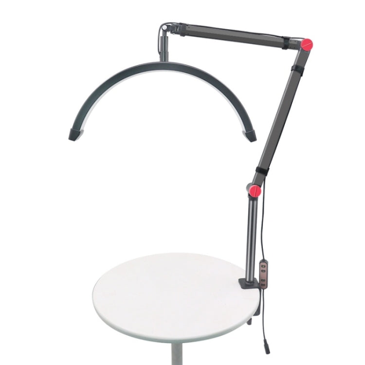 HD-M3X Pro 16 inch Adjustable Brightness Beauty Light Half Moon Light Eyelash Tech Lamp, Plug:AU Plug(Black) - Selfie Light by PMC TechLife | Online Shopping South Africa | PMC TechLife | Buy Now Pay Later Mobicred
