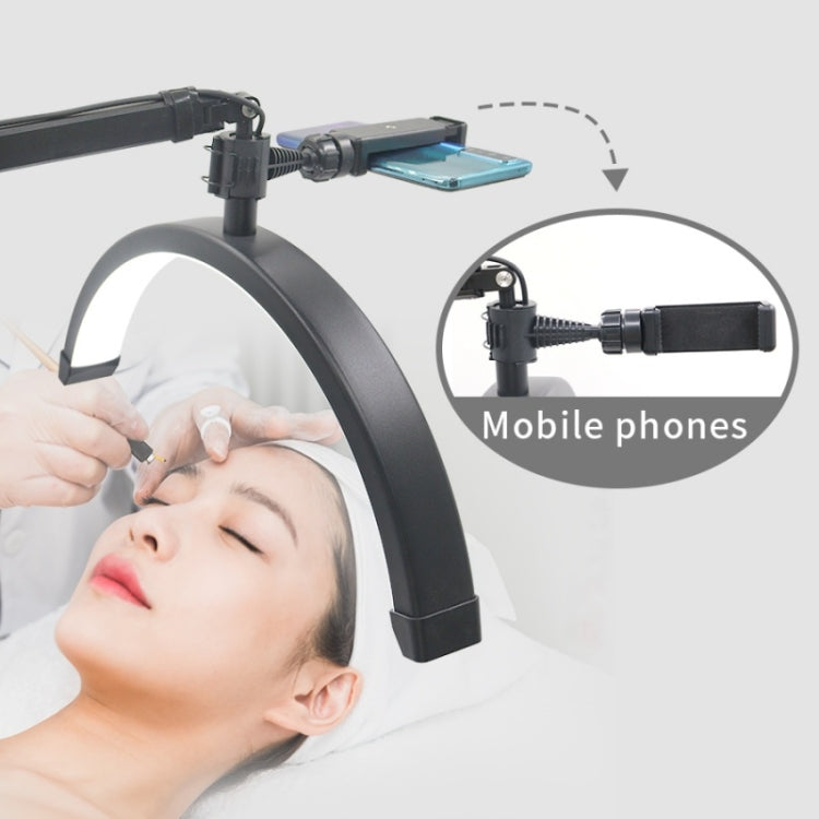 HD-M3X Pro 16 inch Adjustable Brightness Beauty Light Half Moon Light Eyelash Tech Lamp, Plug:EU Plug(White) - Selfie Light by PMC TechLife | Online Shopping South Africa | PMC TechLife | Buy Now Pay Later Mobicred