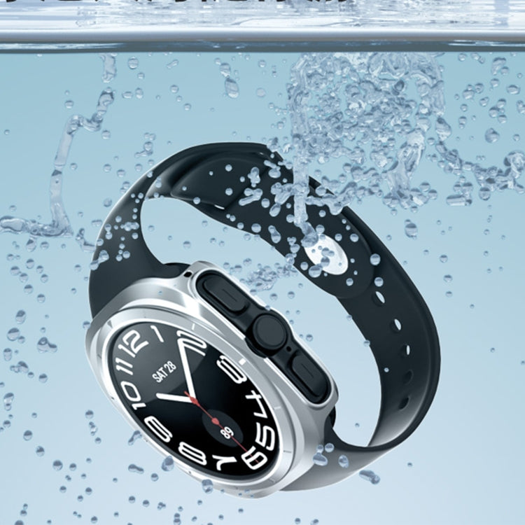 For Samsung Galaxy Watch Ultra 47mm Hollowed PC Watch Protective Case(Midnight Blue) - Watch Cases by PMC TechLife | Online Shopping South Africa | PMC TechLife | Buy Now Pay Later Mobicred