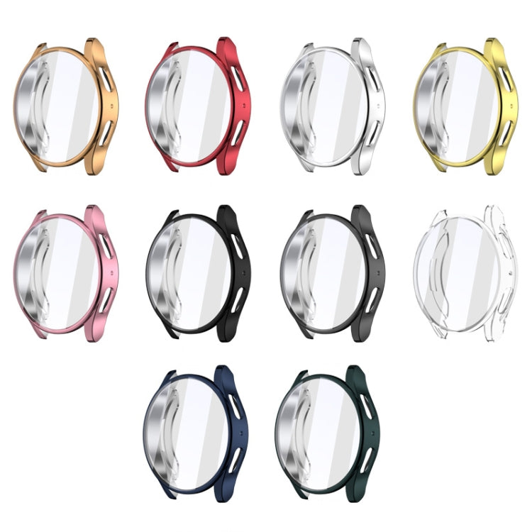 For Samsun Galaxy Watch 7 44mm Full Coverage TPU Electroplated Watch Protective Case(Transparent.) - Watch Cases by PMC TechLife | Online Shopping South Africa | PMC TechLife | Buy Now Pay Later Mobicred