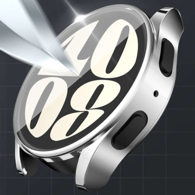 For Samsun Galaxy Watch 7 40mm Full Coverage TPU Electroplated Watch Protective Case(Transparent.) - Watch Cases by PMC TechLife | Online Shopping South Africa | PMC TechLife | Buy Now Pay Later Mobicred