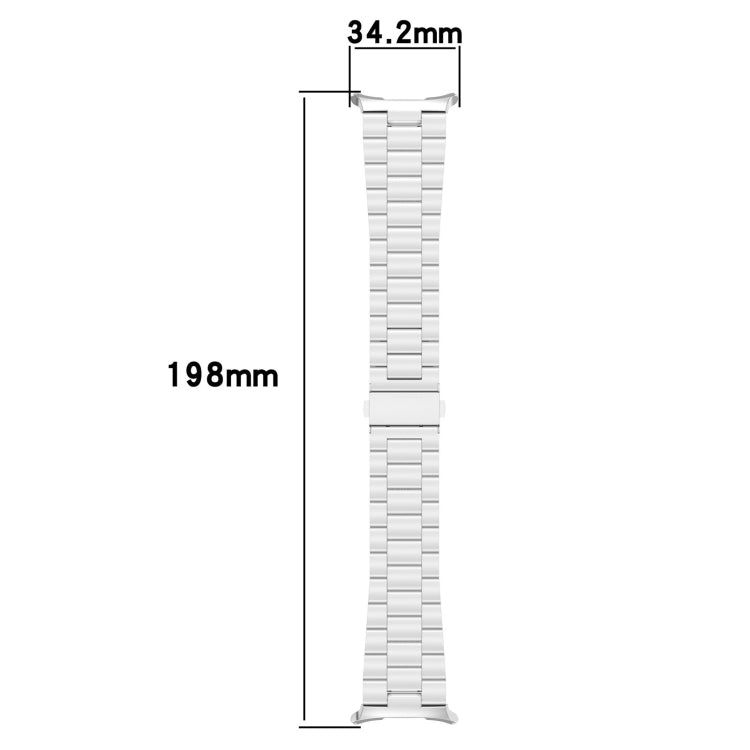 For Samsung Galaxy Watch Ultra 47mm Three Beads Stainless Steel Metal Watch Band(Rose Gold) - free shipping - PMC TechLife - Order now!