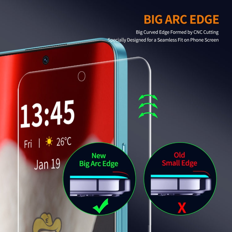 For Google Pixel 9 Pro 5pcs ENKAY 9H Big Arc Edge High Aluminum-silicon Tempered Glass Film - Google Tempered Glass by ENKAY | Online Shopping South Africa | PMC TechLife | Buy Now Pay Later Mobicred