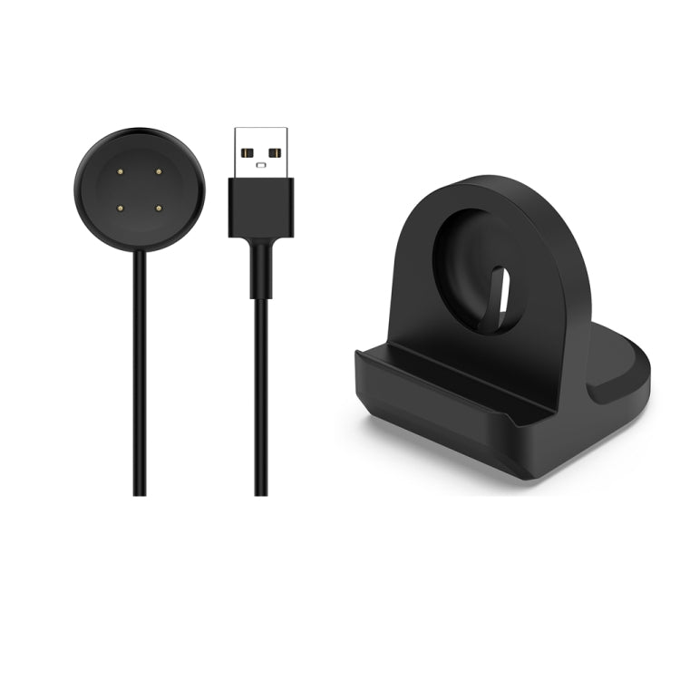 For Fitbit Ace LTE Smart Watch Silicone Charging Bracket with Charger(Black) - Charger by PMC TechLife | Online Shopping South Africa | PMC TechLife | Buy Now Pay Later Mobicred