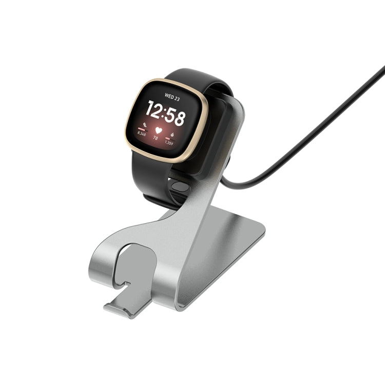 For  Fitbit Ace LTE Aluminum Alloy Metal Bracket Watch Charger, Length: 1.5m(Gray) - Charger by PMC TechLife | Online Shopping South Africa | PMC TechLife | Buy Now Pay Later Mobicred