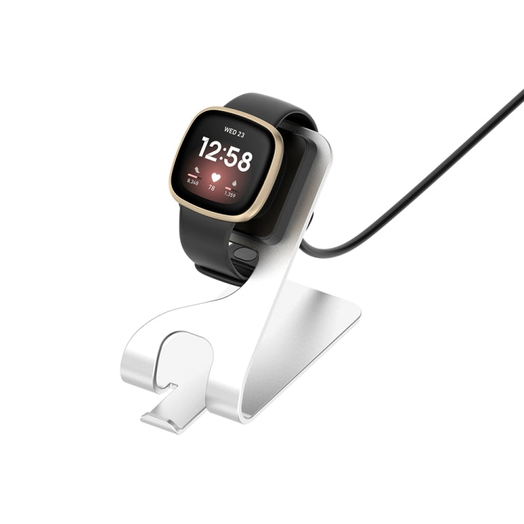 For  Fitbit Ace LTE Aluminum Alloy Metal Bracket Watch Charger, Length: 1.5m(Silver) - free shipping - PMC TechLife - Order now!