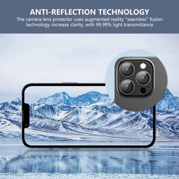 For iPhone 16 / 16 Plus ENKAY Anti-reflection Camera Lens Aluminium Alloy Tempered Glass Film(Yellow) - free shipping - PMC Jewellery - Order now!