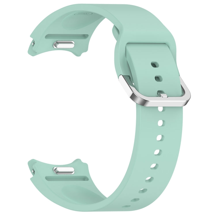 For Samsung Galaxy Watch 6 Classic 47mm Solid Color Silver Buckle Quick Release Silicone Watch Band(Teal) - free shipping - PMC TechLife - Order now!