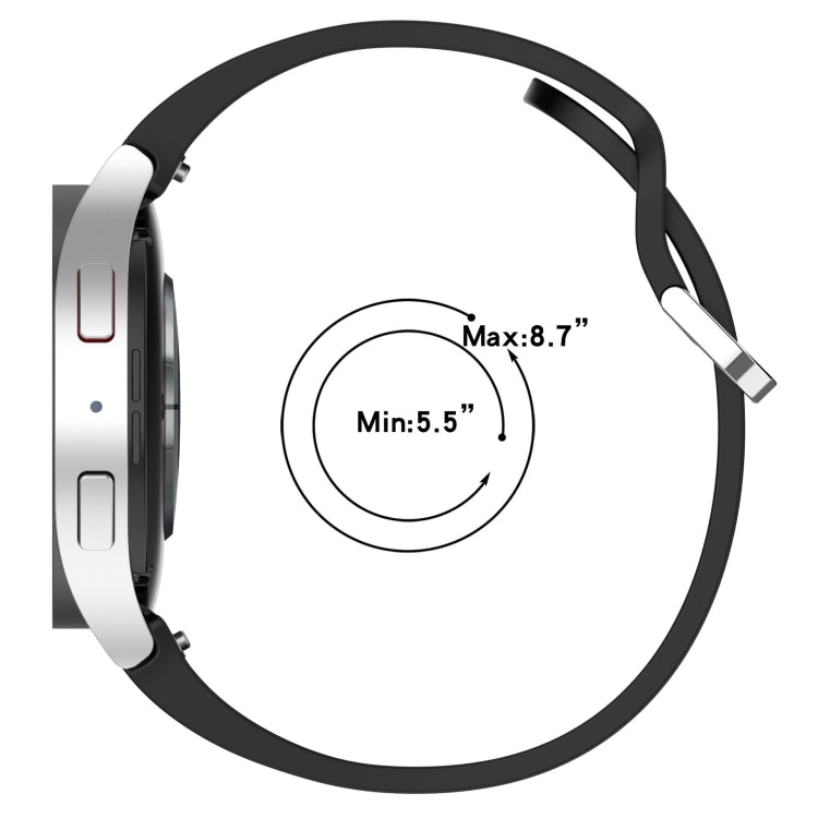 For Samsung Galaxy Watch 6 40mm Solid Color Silver Buckle Quick Release Silicone Watch Band(Grey) - free shipping - PMC TechLife - Order now!