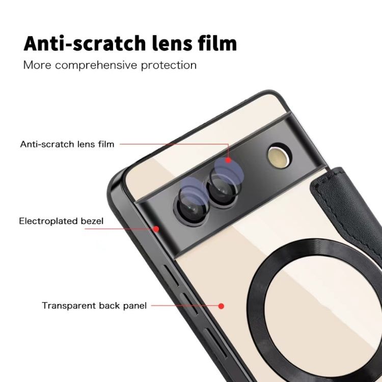 For Google  Pixel 8a Shield Magsafe RFID Anti-theft Rhombus Leather Phone Case(Pine Green) - Google Cases by PMC TechLife | Online Shopping South Africa | PMC TechLife | Buy Now Pay Later Mobicred