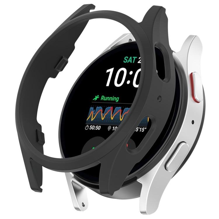 For Sansung Galaxy Watch 7 44mm Half Pack Hollow PC Watch Protective Case(Black) - Watch Cases by PMC TechLife | Online Shopping South Africa | PMC TechLife | Buy Now Pay Later Mobicred