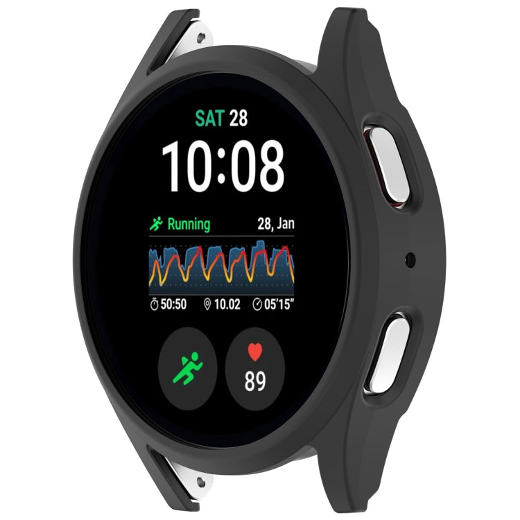 For Sansung Galaxy Watch 7 44mm Half Pack Hollow PC Watch Protective Case(Black) - Watch Cases by PMC TechLife | Online Shopping South Africa | PMC TechLife | Buy Now Pay Later Mobicred