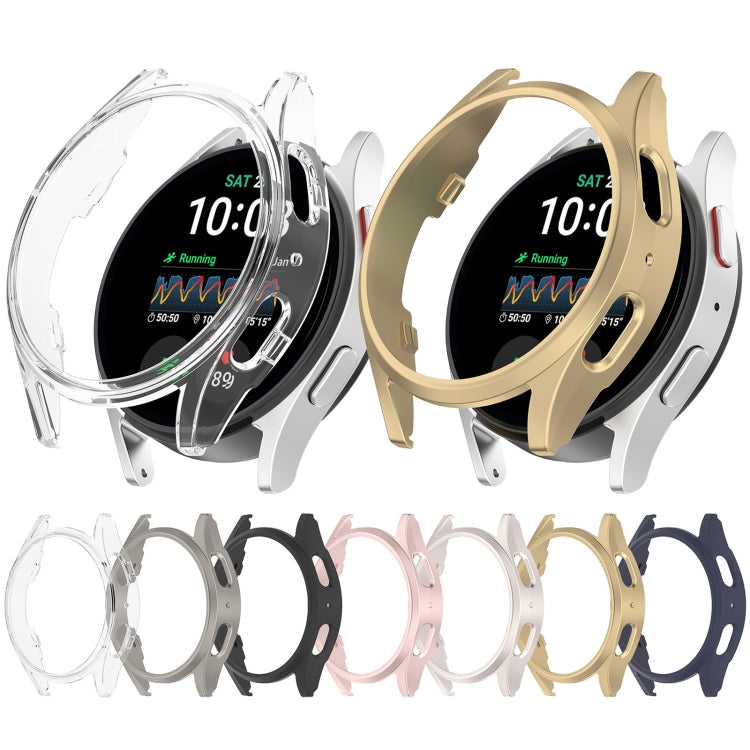 For Sansung Galaxy Watch 7 44mm Half Pack Hollow PC Watch Protective Case(Black) - Watch Cases by PMC TechLife | Online Shopping South Africa | PMC TechLife | Buy Now Pay Later Mobicred