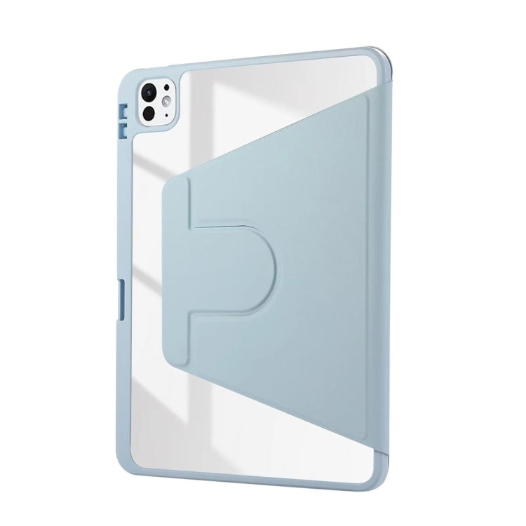 For iPad Pro 11 2024 ENKAY 360 Rotation PMMA Leather Smart Tablet Case with Pen Slot(Blue) - free shipping - PMc TechLife - Order now!