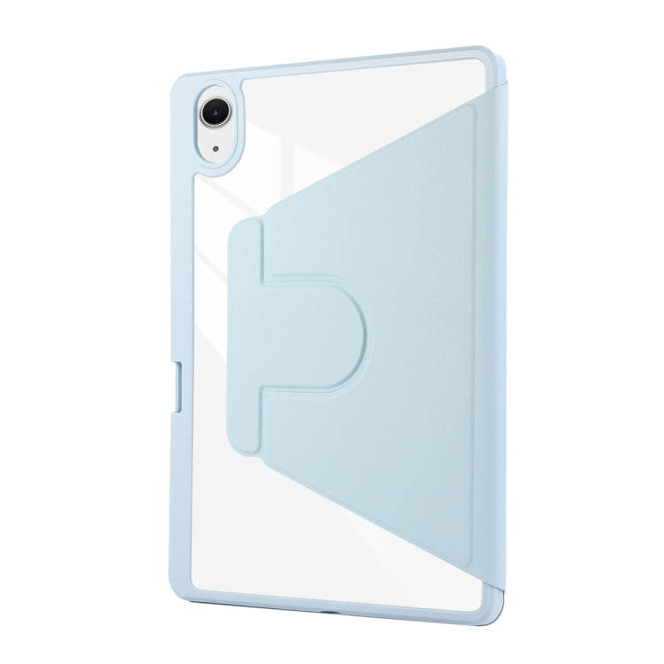 For iPad Pro Air 11 2024 ENKAY 360 Rotation PMMA Leather Smart Tablet Case with Pen Slot(Blue) - free shipping - PMc TechLife - Order now!