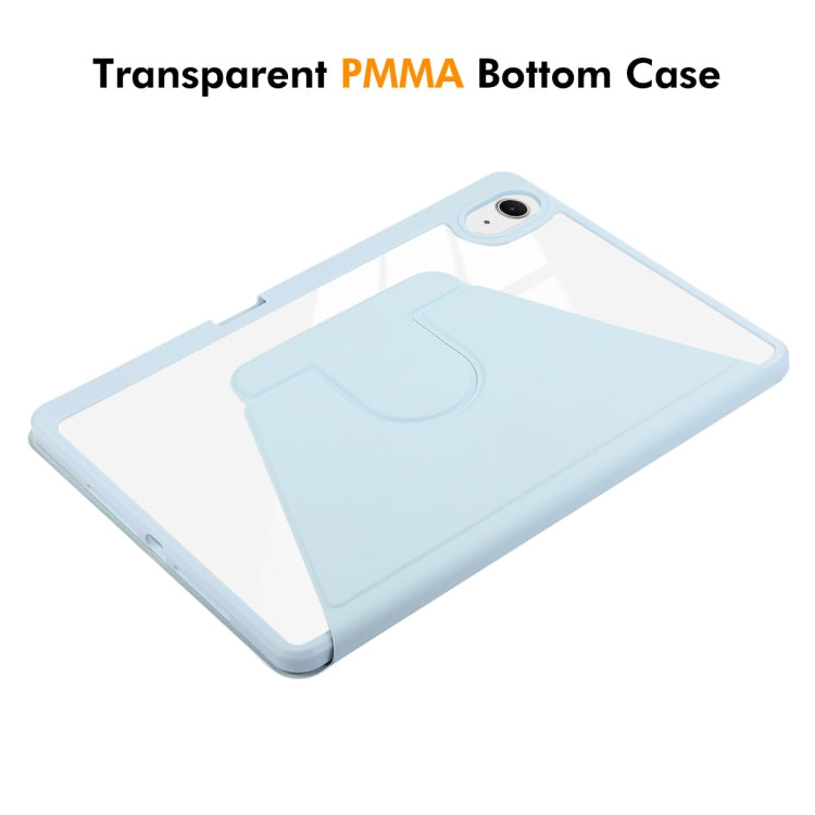 For iPad Pro Air 11 2024 ENKAY 360 Rotation PMMA Leather Smart Tablet Case with Pen Slot(Blue) - free shipping - PMc TechLife - Order now!