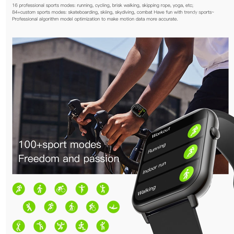Q19 Max 2.1 inch HD Screen Waterproof Sports Business Smart Watch(Purple) - free shipping - PMC TechLife - Order now!