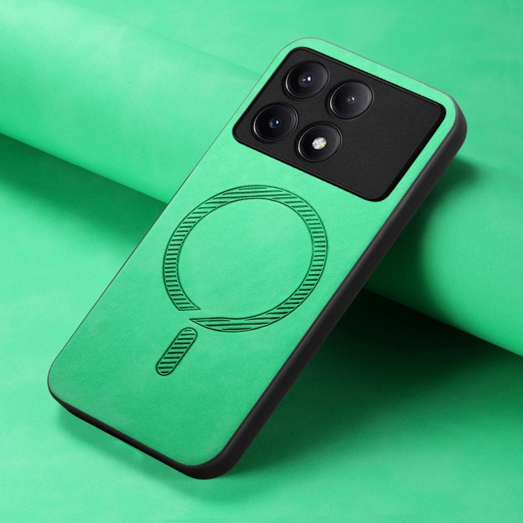 For Xiaomi Redmi K70 / K70 Pro 5G Solid Color Retro Magsafe PU Back Cover Phone Case(Green) - free shipping - PMC Jewellery - Order now!