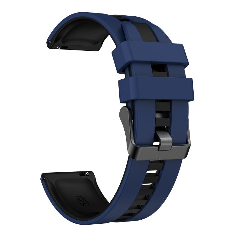 For Amazfit GTS 2 20mm Two-Color Sports Silicone Watch Band(Blue+Black) - free shipping - PMC TechLife - Order now!