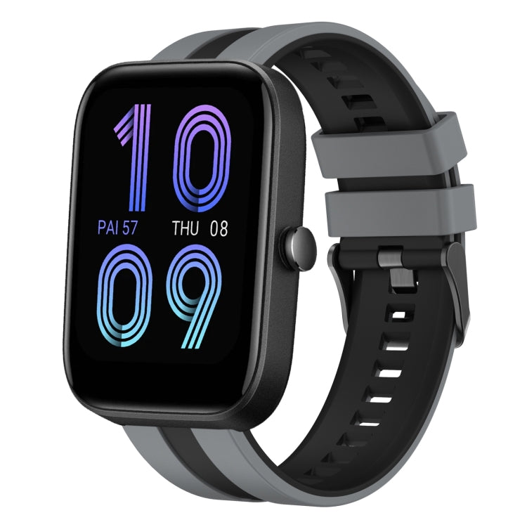 For Amazfit Bip3 Pro 20mm Two-Color Sports Silicone Watch Band(Grey+Black) - free shipping - PMC TechLife - Order now!