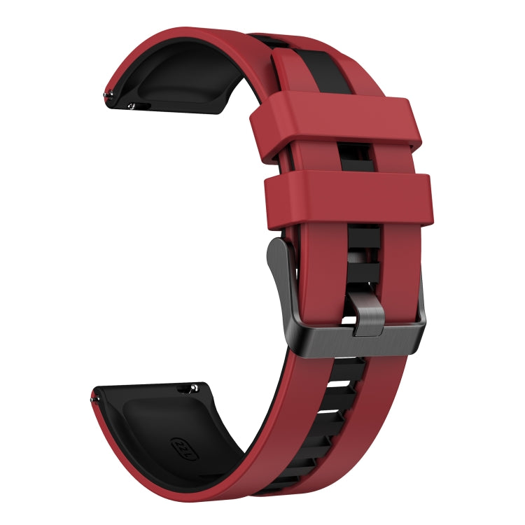 For Amazfit Balance 22mm Two-Color Sports Silicone Watch Band(Red+Black) - free shipping - PMC TechLife - Order now!