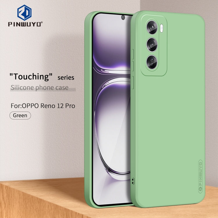 For OPPO Reno12 Pro Global PINWUYO Sense Series Liquid Silicone TPU Phone Case(Green) - free shipping - PMC Jewellery - Order now!