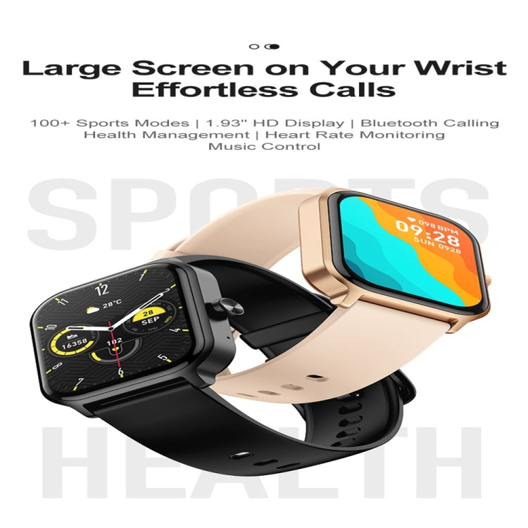P85 1.93 inch Color Screen Smart Watch, Support Bluetooth Call / Health Monitoring(Gold) - Smart Watches by PMC TechLife | Online Shopping South Africa | PMC TechLife | Buy Now Pay Later Mobicred