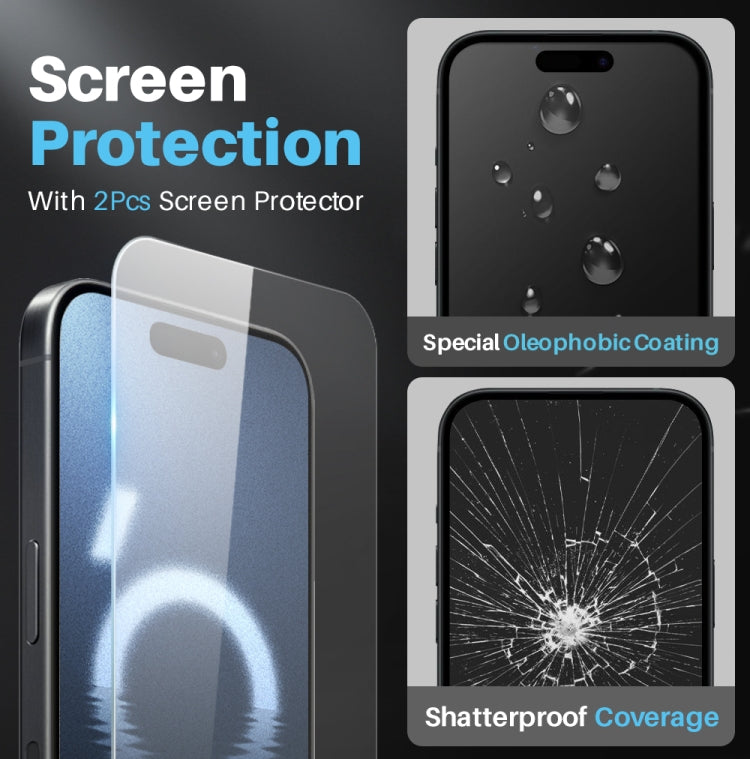 For iPhone 16 Pro Max NORTHJO 5 in 1 Clear Phone Case with 2pcs Screen Film + 2pcs Camera Lens Film - iPhone 16 Pro Max Cases by NORTHJO | Online Shopping South Africa | PMC TechLife | Buy Now Pay Later Mobicred