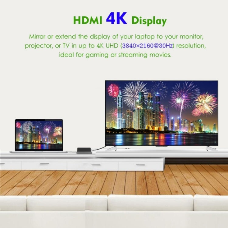 WAVLINK UHP3D01G Gigabit Ethernet USB 3.0 Multi-Function HUB 4K HD Docking Station(AU Plug) - free shipping - PMC Jewellery - Order now!