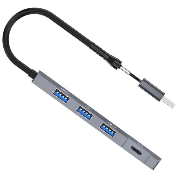 ADS-309D USB / Type-C to 3  x USB 3.0 + Type-C Data Port Expansion Hub Adapter - USB 3.0 HUB by PMC Jewellery | Online Shopping South Africa | PMC Jewellery | Buy Now Pay Later Mobicred