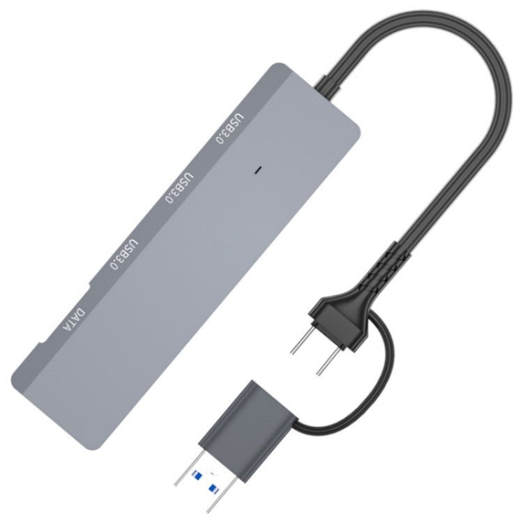 ADS-309D USB / Type-C to 3  x USB 3.0 + Type-C Data Port Expansion Hub Adapter - USB 3.0 HUB by PMC Jewellery | Online Shopping South Africa | PMC Jewellery | Buy Now Pay Later Mobicred