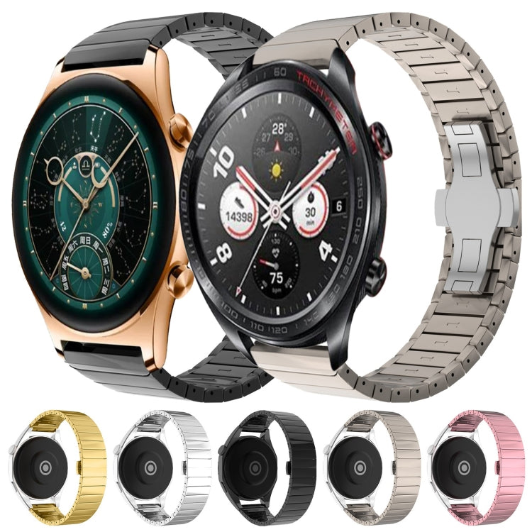 For Honor Watch GS Pro 22mm One Bead Paint Butterfly Buckle Alloy Watch Band(Gold) - free shipping - PMC TechLife - Order now!