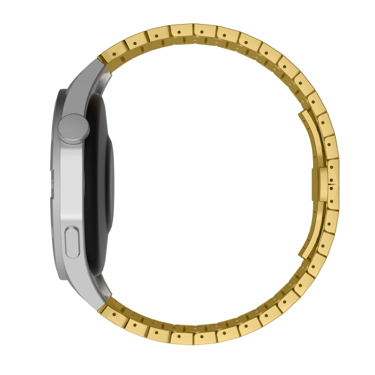 For Amazfit Watch GTR 3 22mm One-Bead Paint Butterfly Buckle Alloy Watch Band(Gold) - free shipping - PMC TechLife - Order now!