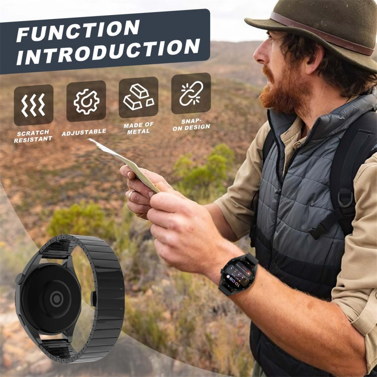 For Garmin Forerunner 265 Music 22mm One Bead Paint Butterfly Buckle Alloy Watch Band(Gold) - free shipping - PMC TechLife - Order now!