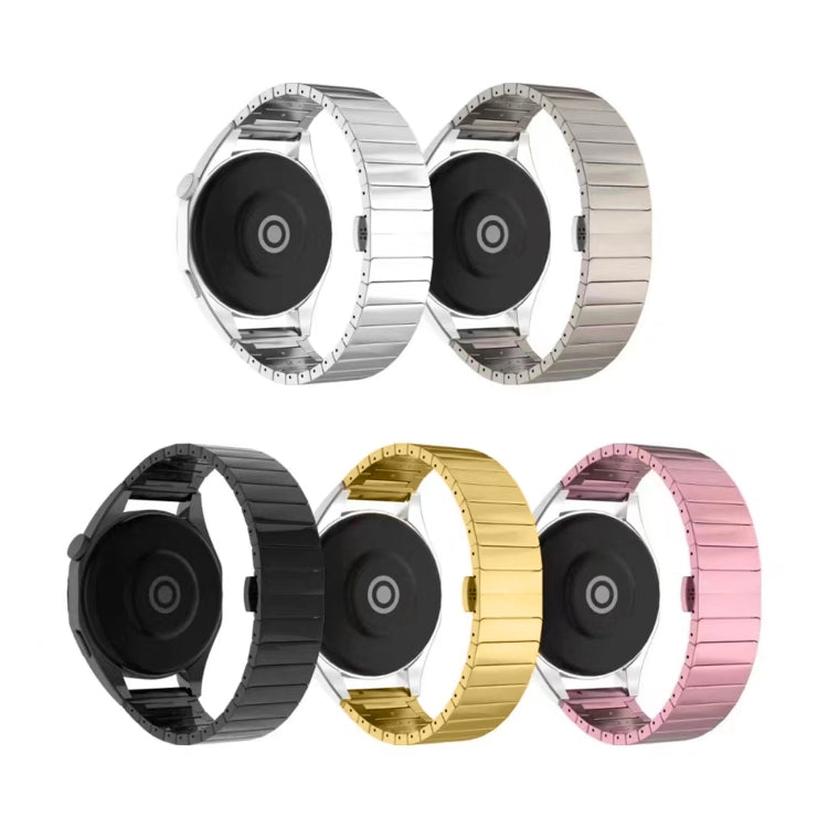 For Ticwatch Pro 2021 22mm One Bead Paint Butterfly Buckle Alloy Watch Band(Silver) - free shipping - PMC TechLife - Order now!
