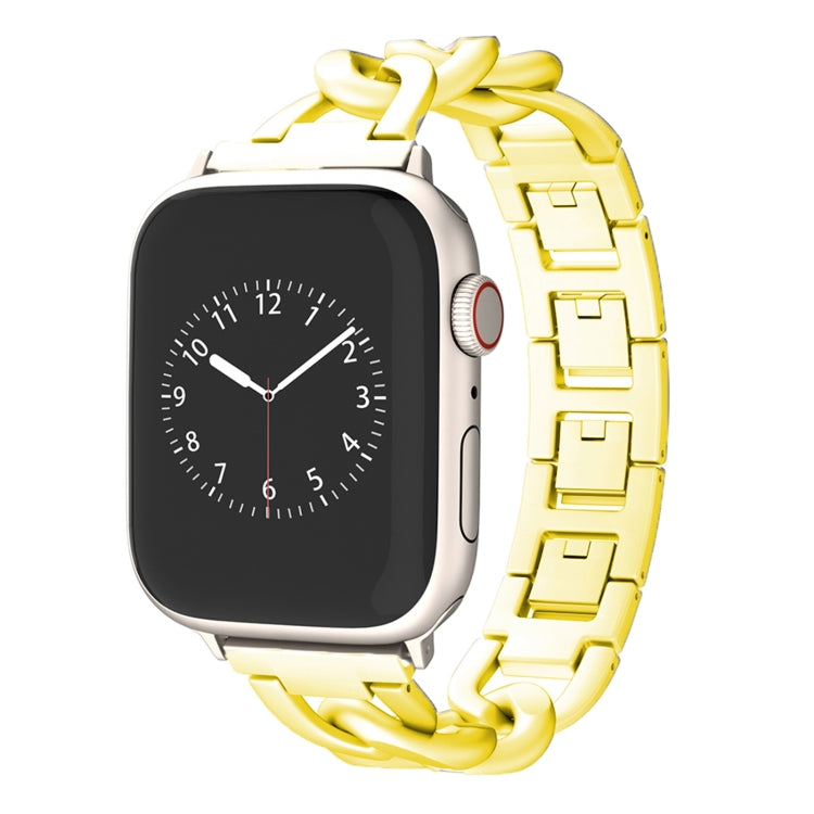 For Apple Watch Series 8 45mm Quick-Release Metal Chain Watch Band(Gold) - free shipping - PMC TechLife - Order now!
