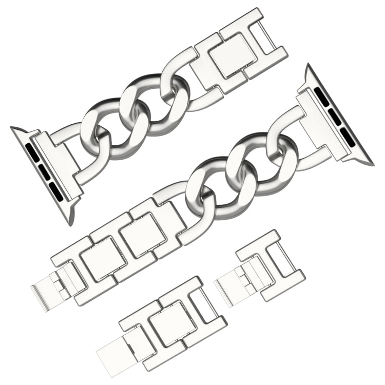 For Apple Watch Series 3 38mm Quick-Release Metal Chain Watch Band(Silver) - free shipping - PMC TechLife - Order now!