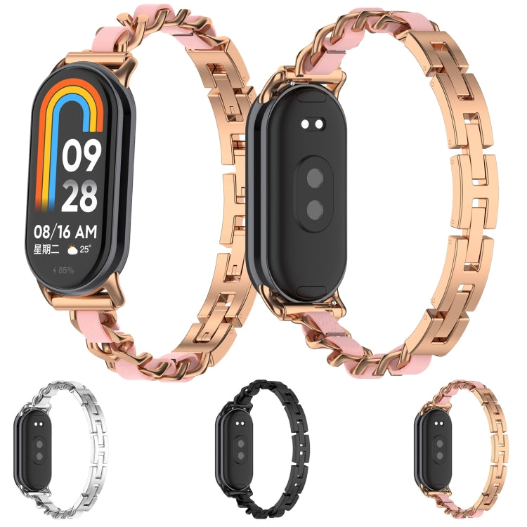 For Xiaomi Smart Band 9 / 9 NFC Fashion Bracelet Metal Watch Band(Rose Gold) - free shipping - PMC TechLife - Order now!