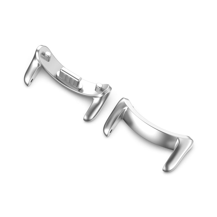 For Xiaomi Smart Band 9 NFC 12mm 1 Pair Metal Watch Band Connector(Silver) - Watch Bands by PMc TechLife | Online Shopping South Africa | PMc TechLife | Buy Now Pay Later Mobicred