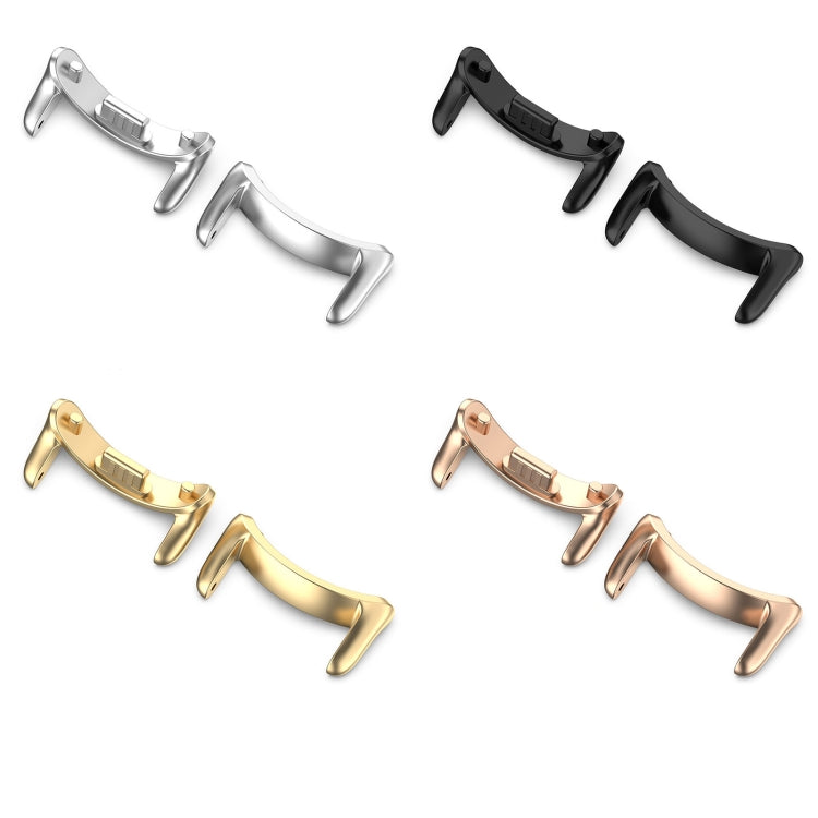 For Xiaomi Smart Band 9 NFC 12mm 1 Pair Metal Watch Band Connector(Silver) - Watch Bands by PMc TechLife | Online Shopping South Africa | PMc TechLife | Buy Now Pay Later Mobicred