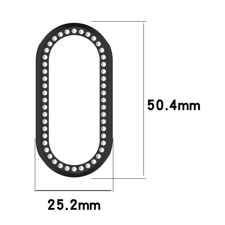 For Xiaomi Smart Band 9 NFC Diamond Half Coverage Hollow PC Watch Protective Case(Rose Gold) - Watch Cases by PMC TechLife | Online Shopping South Africa | PMC TechLife | Buy Now Pay Later Mobicred