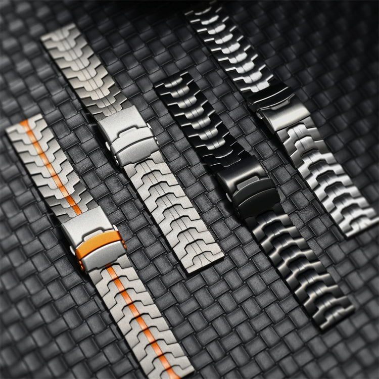 For Huawei Watch GT 4 46mm 22mm Double Lock Buckle Turtle Steel Watch Band(Silver) - free shipping - PMC TechLife - Order now!